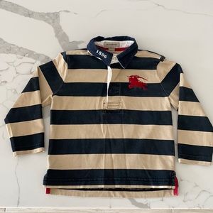 Burberry Boy’s Long Sleeve Striped Shirt 2t